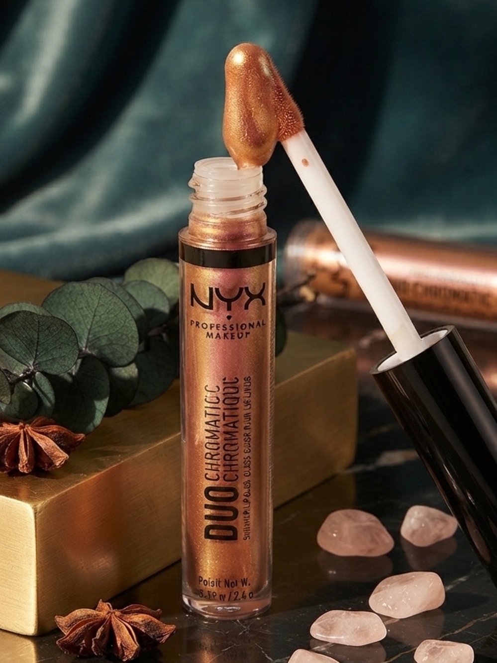 NYX Professional Makeup Duo Chromatic Shimmer Lip Gloss - Picture 2 of 7